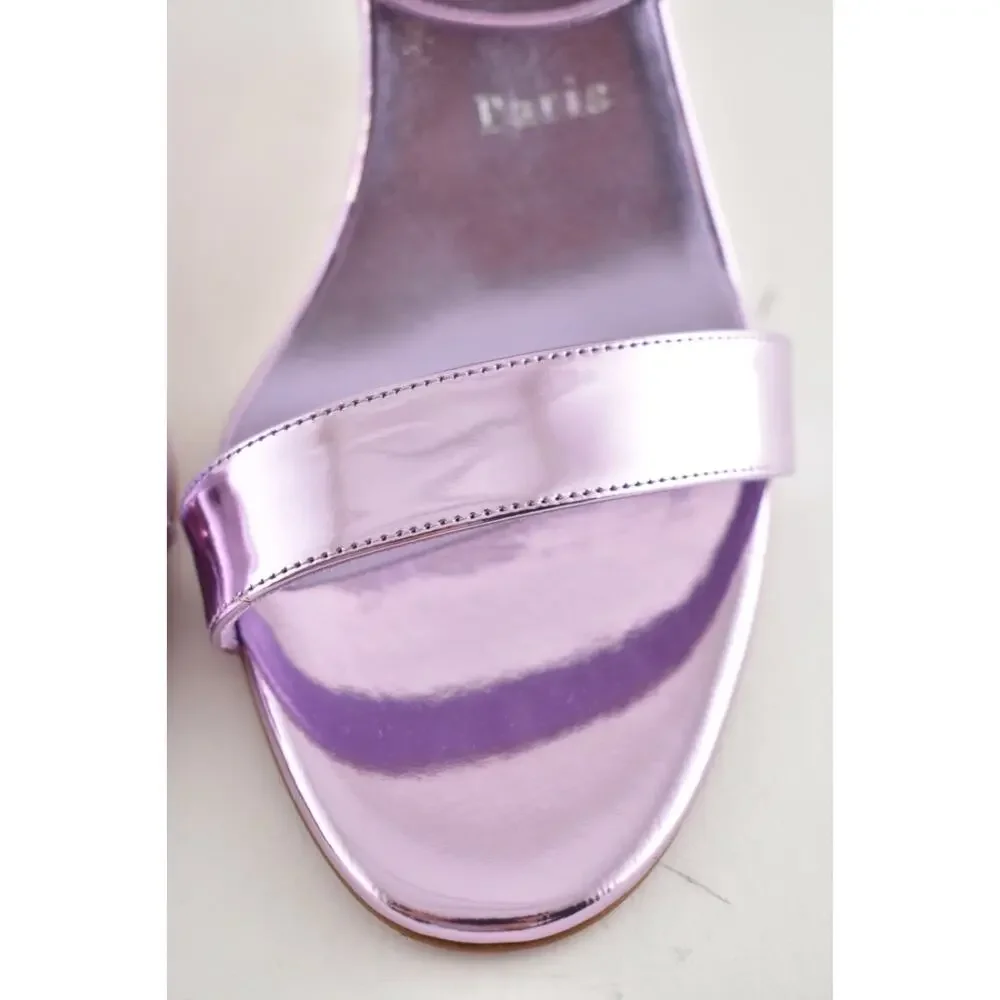 Christian Louboutin Miss Z Sandal 100 Rhapsody Ankle Strap Sandal Heel Pump 39.5